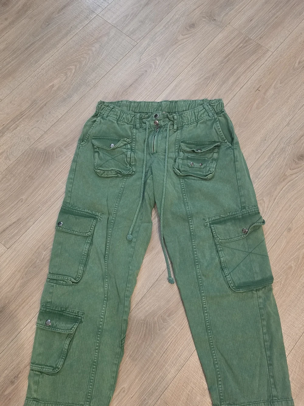 Free People Green Cargo Style Pants M